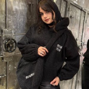 ست خز دار هودی و کیف میو – 201064