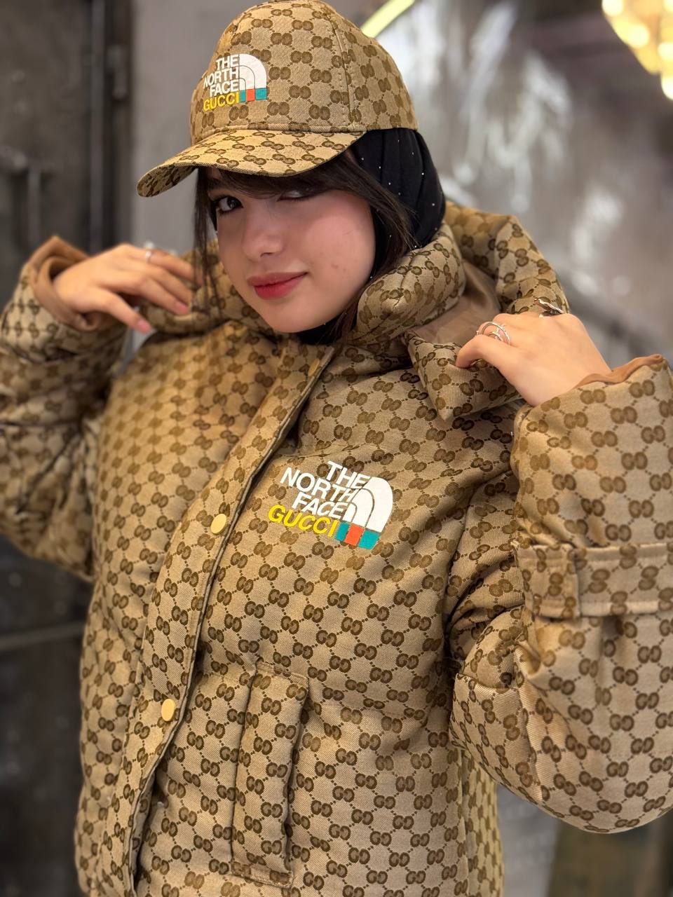 ست کاپشن و کلاه گوچی - 201073 - Image 2