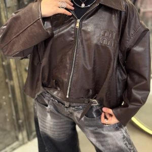 کت چرم اورسایز میو – 201077