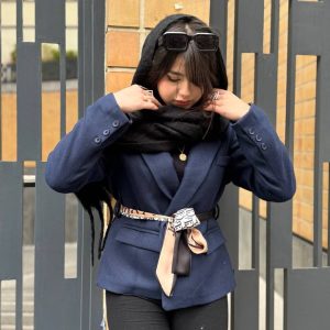 کت فوتر کوتاه به همراه کمربند – 201092